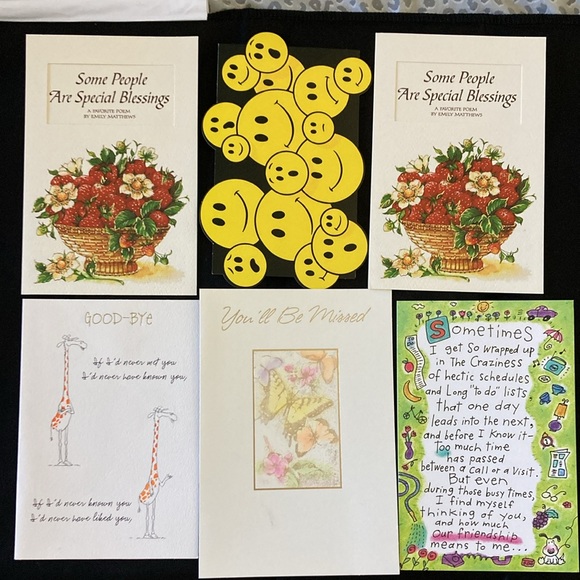 Vintage Unused Greeting Cards w/ Envelopes-Set of 30 - Picture 7 of 10